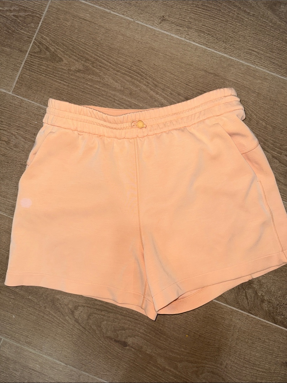 Lulu Lemon Orange Shorts Adjustable Waist with Pockets - Picture 1 of 4